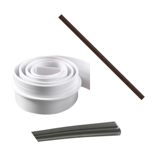 Door Bottom Sealing Strip Wear-Resistant Good Flexibility 3mm Thick PVC Adhesive Door Sweep