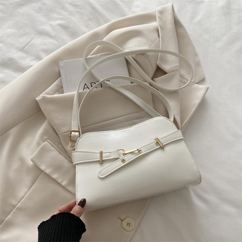 New shoulder bag 2025 spring and summer niche retro temperament women's shell bag fashion simple messenger high sense