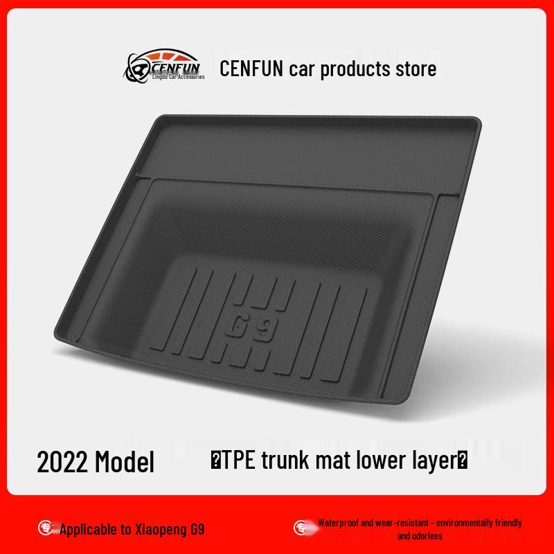 Xpeng G9 2024 Trunk Mat and Rear Seat Protector - TPE, Odorless, Eco-Friendly