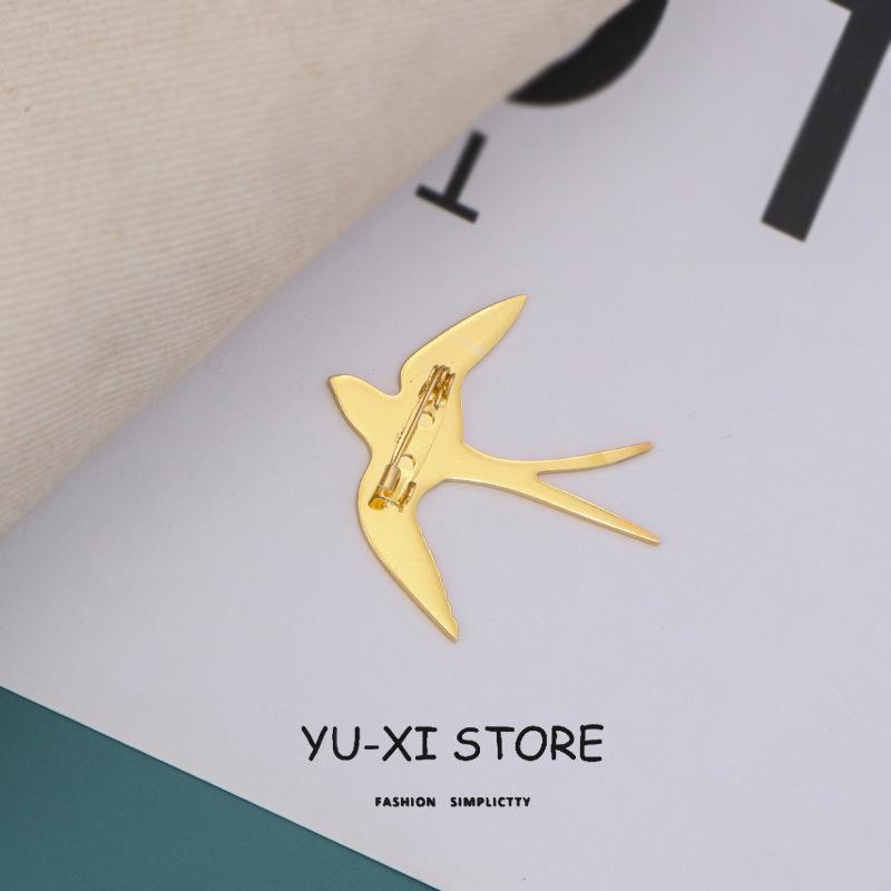 Fliegender Vogel Brosche, hochwertiger exquisiter Paar Anstecker Zubehör Geschenk