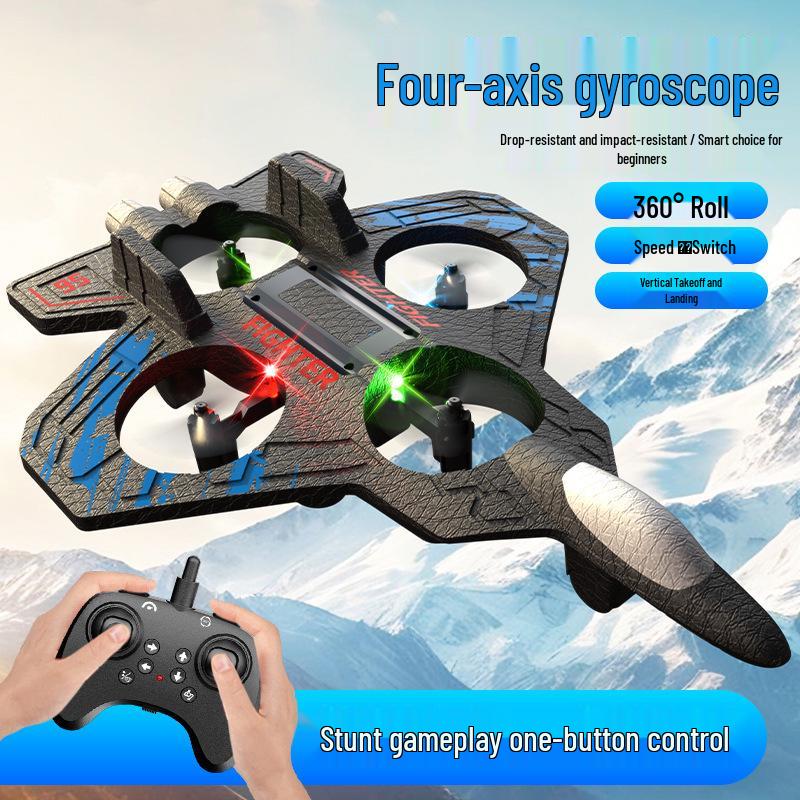 Remote Control H22 Foam Airplane Drone Quadcopter L25 Hovering Fighter