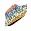 Kolorowa Czapka Bucket Hat z Nadrukiem Drip lodowy Zabawny Wzór Posypki Kapelusz Przeciwsłoneczny dla Mężczyzn Kobiet Letni Plażowy Outdoor Czapka z Ochroną UPF