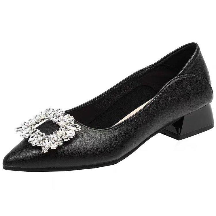 Two wear pointed head shallow mouth single shoes women's 2025 autumn new small fragrant style versatile one pedal low heel soft sole work shoes