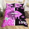Exquisite 3D Couple Lovers Couples Wallpaper Digital Printing Bedding Set Duvet Cover Comforter Bed Boys Girls Gift