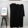 Women's Autumn Fashion Long Knitted Cardigan Suit, Sleeveless Vest Dress Paired with Long Knitted Cardigan Two-piece Set