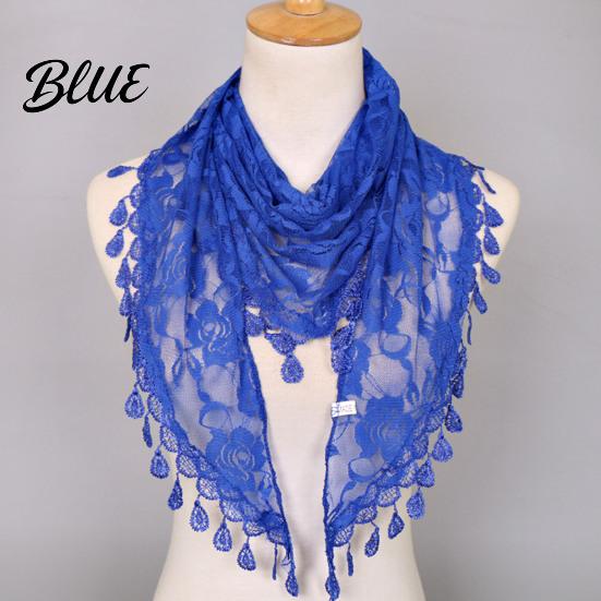 Sheer Lace Triangle Bandana Rose Tassel Scarf for Women Elegant Hollow Floral Women Shawl Versatile Lightweight Head Wrap Parties And Photoshoots