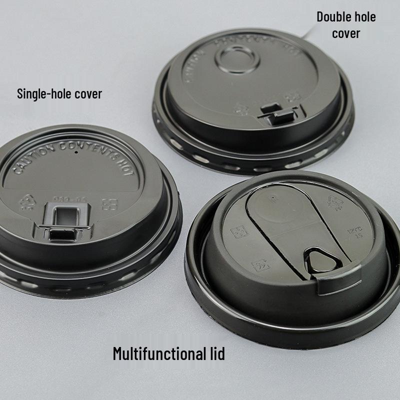 Double-Layer Paper Milk Tea & Coffee Cups with Lids - 500ml & 700ml