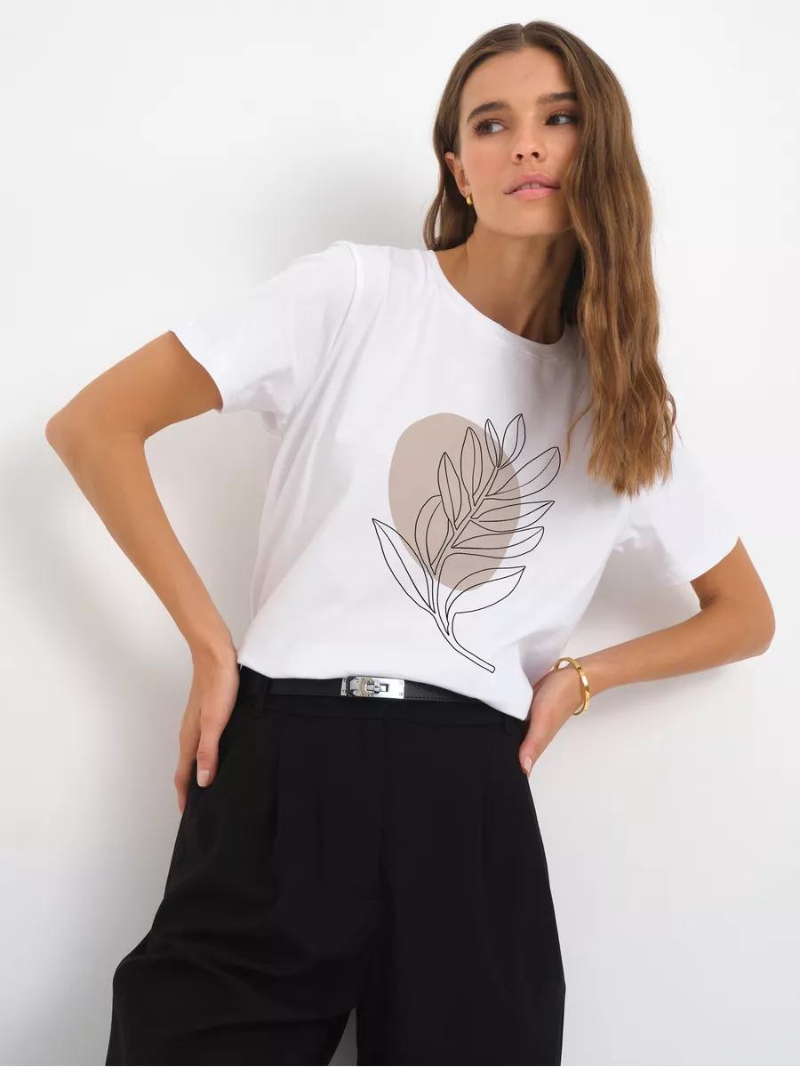 Men s basic black T-shirt with lion print 2XL