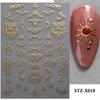 Nail Art Stickers New Chinese Style Butterfly Cat Eye Butterfly Beads Adhesive Nail Stickers
