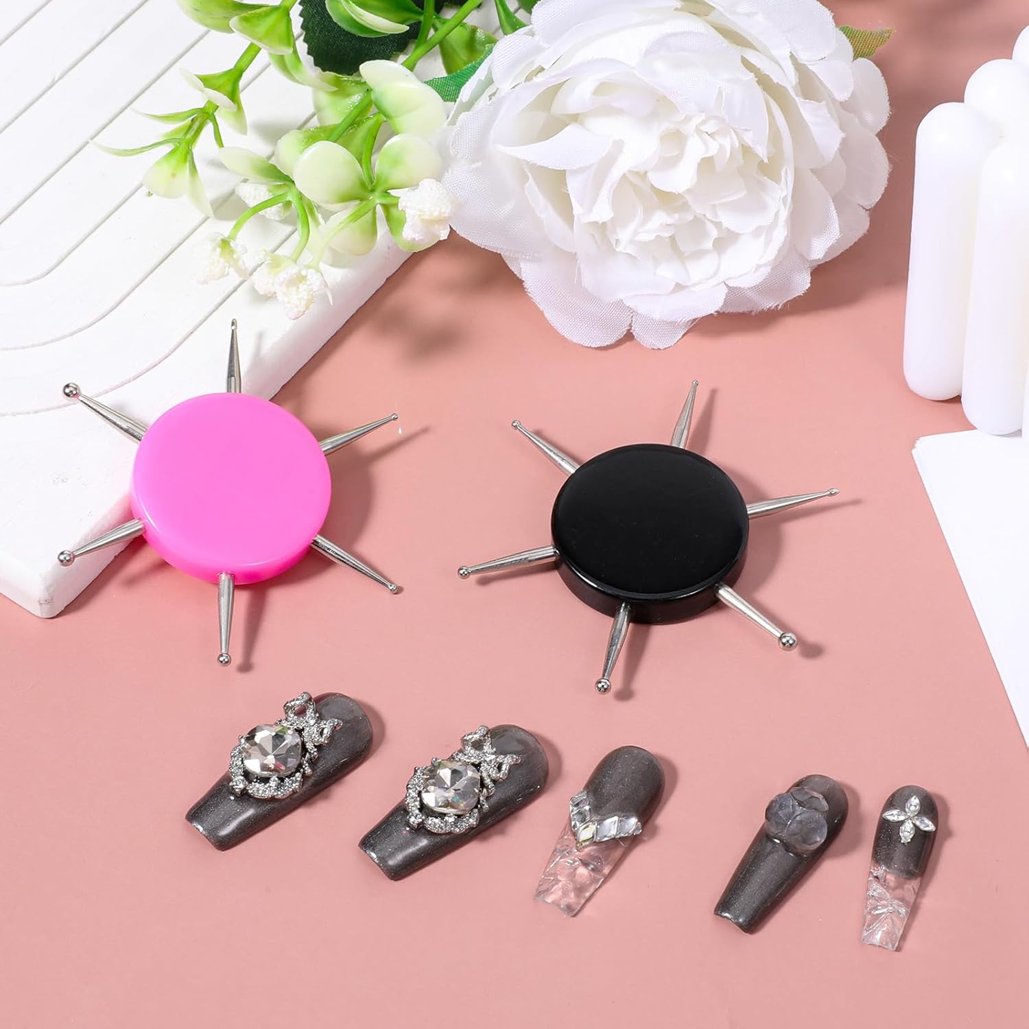 2 шт. Инструменты для точек для нейл-арта для рисования 6 в 1 Круглый инструмент для точек для рисования поделок Ногтей Точечная ручка для дизайна ногтей Маникюр Тиснение