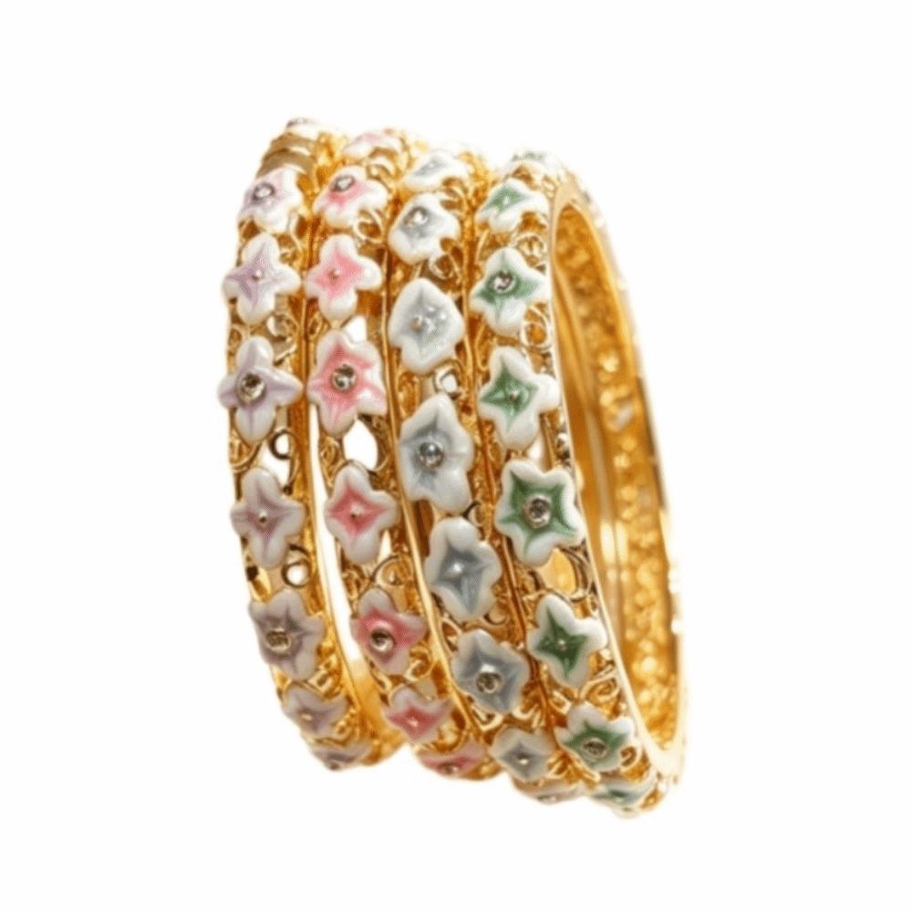 Emaille Blumen Chinesische Blume Armreif Bunt Damen Armband Vintage Cloisonné Armreif Mädchen
