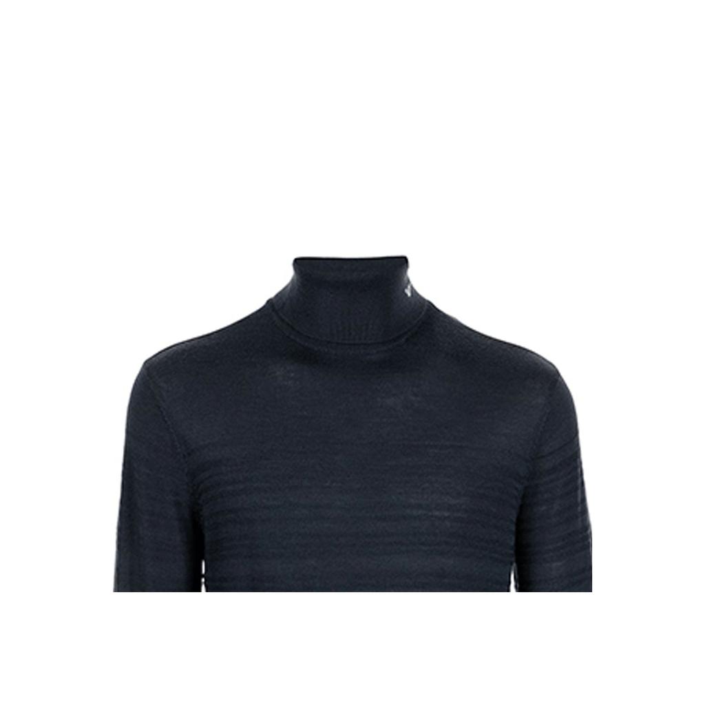 Emporio Armani High Neck Sweater With Stripe Details Men sweater Blue 6K1MXG-1MXTZ-0931