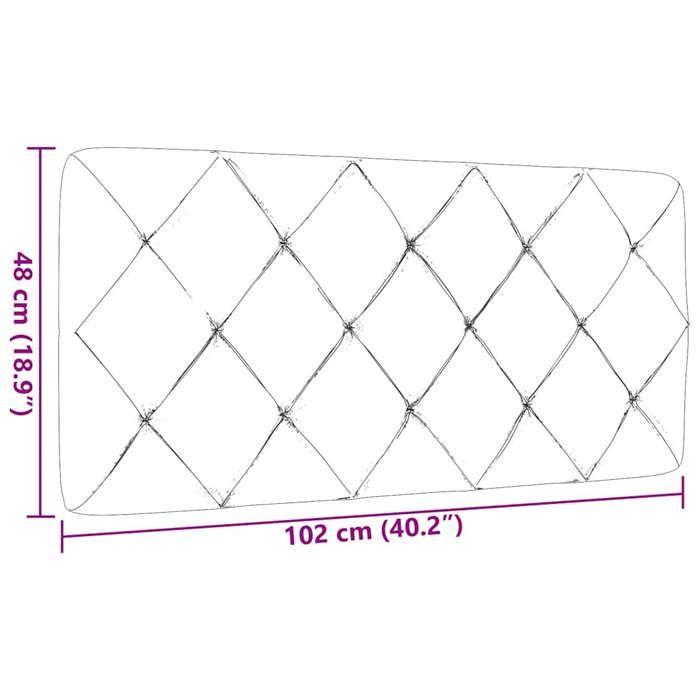 VidaXL Headboard Cushion Dark Grey 100 Cm Fabric 4019206