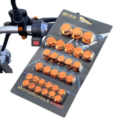 Motorcycle Nut Bolt Cover Motorcycle Head Screw Cover Wheel Nut Cap Wheel Nut Cover