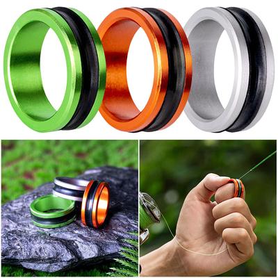 1/2Pcs Portable Line Pull Loop Anti-Slip Alloy Cable Ring Fishing Lines Dragger Ring Fishing Accessories