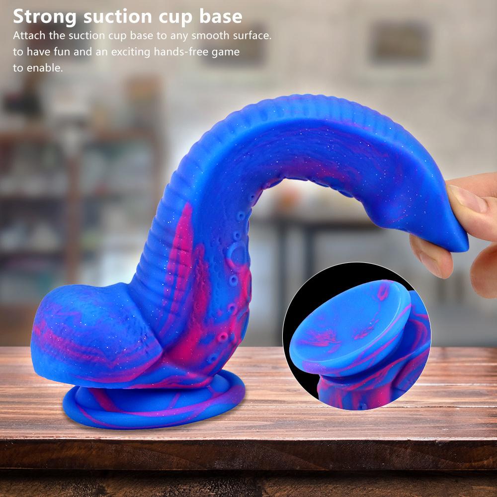 23cm Animal Dildo Color Realistic Silicone Fake Penis Adult Toys Masturbation For Women