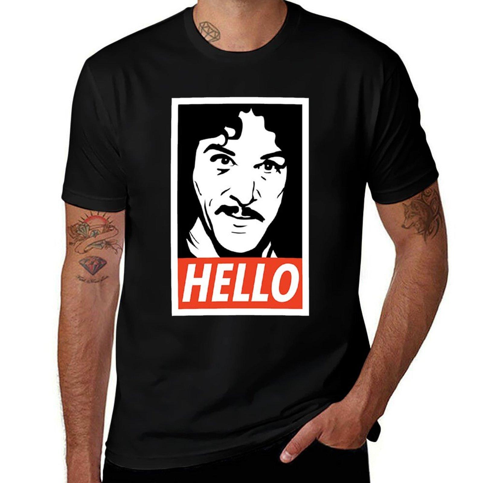 Hello Inigo Montoya T-Shirt Active Sports Short Sleeve Cotton Shirt S разноцветный