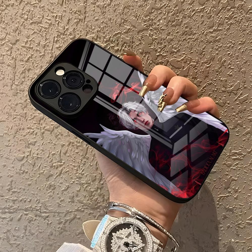 

Чехол для телефона Romance Club для iPhone 15 Pro Max 14 Pro 12 11 13 Mini X XR XS 8 7 Plus SE Закаленное стекло Задняя крышка iPhone13