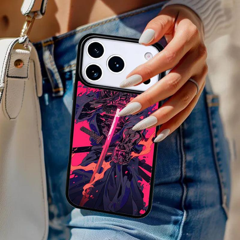 Samurai Oni Mask Phone Case For iPhone 17 Air 14 15 13 12 Max Cover For Apple 16e 11 Pro Max Plus Coque