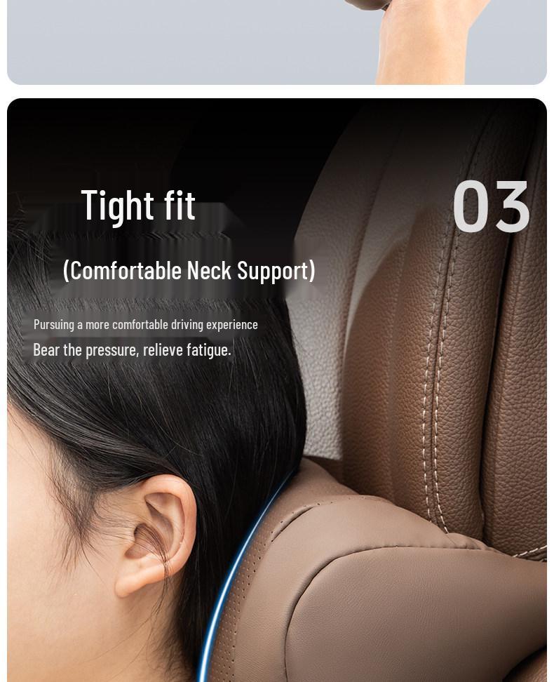 Geely Galaxy Car Accessory Set: Xingyao 8 Headrest, Xingyuan Neck Pillow, Xingjian AL7 Lumbar Support.