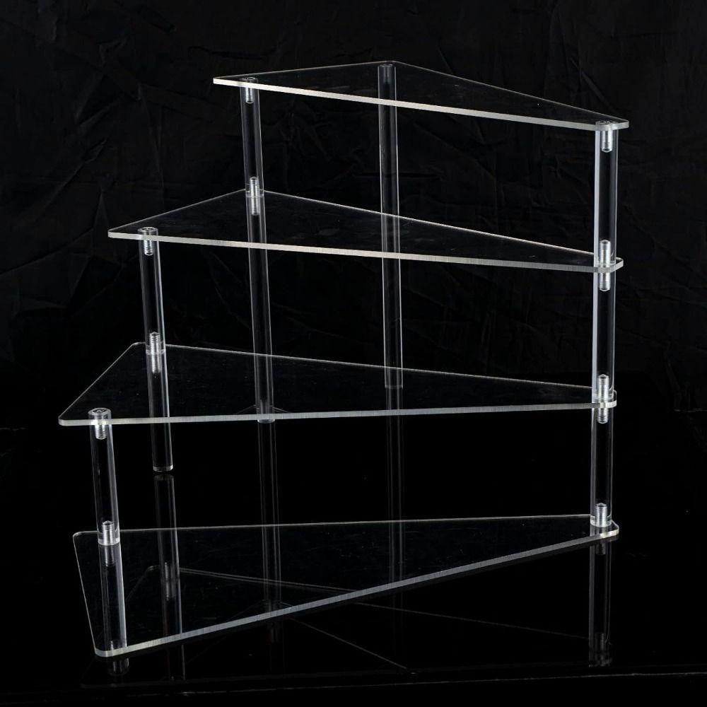 3/4 Tier Cupcake Stand Triangular Base Display Stand Fashion Rack Acrylic Display Riser Cupcakes