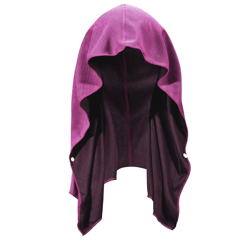 U-Shaped Cooling Hooded Towel Lightweight Quick-Dry Fabric Breathable Design for Outdoor Sports and Travel Use