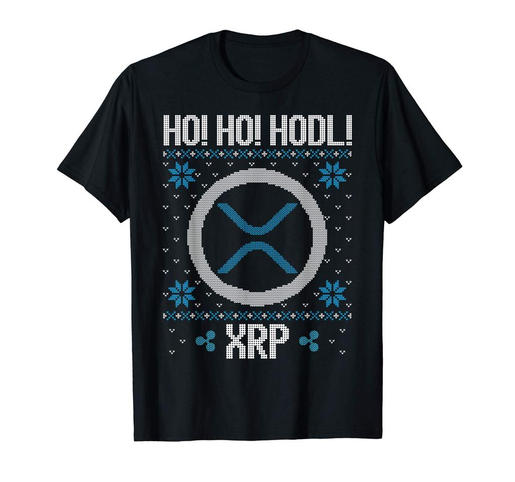 Ho Ho HODL XRP - Zábavné tričko s kryptoměnou XRP Ripple