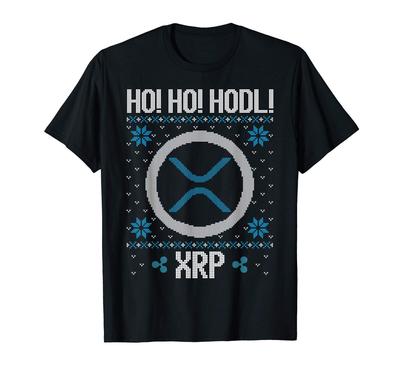 Ho Ho HODL XRP - Fun XRP Ripple Cryptocurrency Gear T-shirt