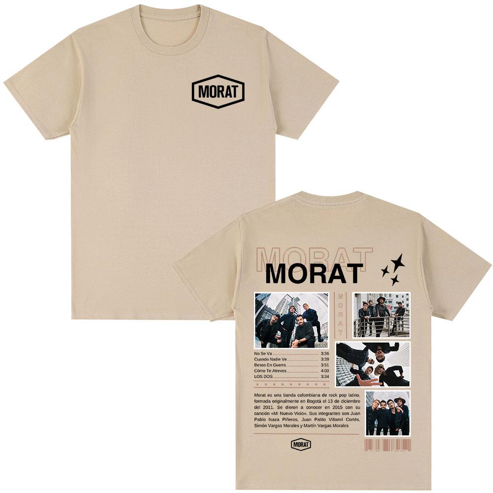 Morat Band Graphic T-shirts Unisex Women Clothing Fashion Hip Hop T-shirt Casual Cotton Oversized Short Sleeve T Shirts Streetwear