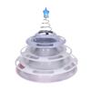 Cat Turntable Toy Relieve Boredom Interactive 4 Level Turntable Cat Toy Balls with Spring Star for Kitten Supplies