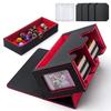 Introducing the new AWESOPAL deck case! This upgraded deck case features two magnetic holders, two display windows, a large dice tray, and four compar