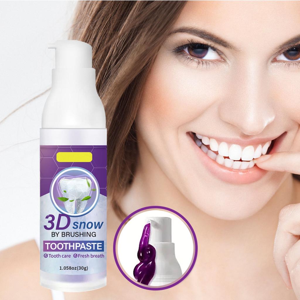 Fialová zubní pasta, Svěží dech, Dlouhotrvající, Bělí zuby