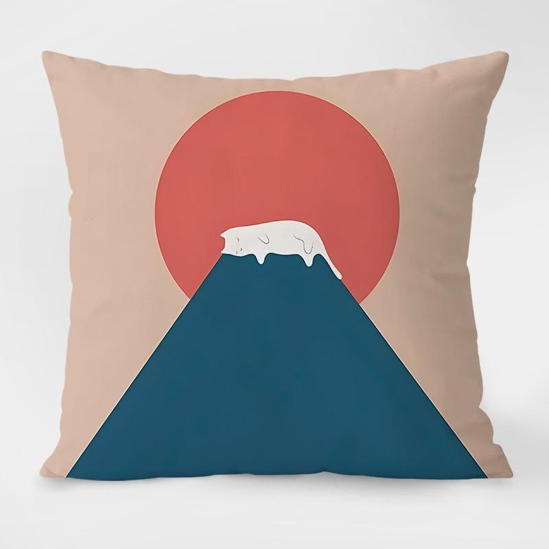 

Абстрактный Пейзаж Закат Наволочка Украшение Общежития Офис Гостиная Диван Домашняя Наволочка 40x40cm