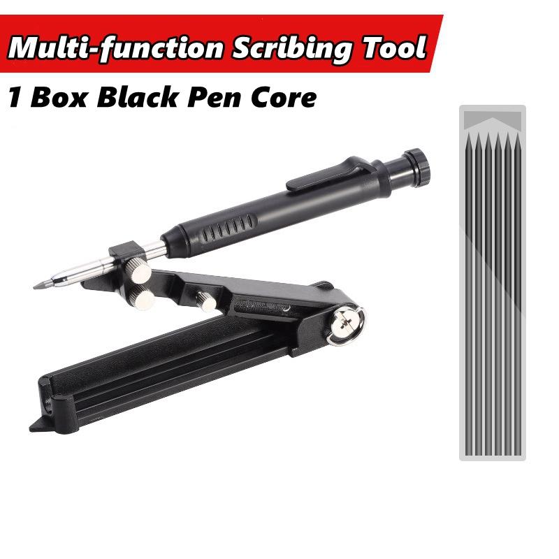 Multi-function Scribing Tool DIY Woodworking Scribe Tool Deep Hole Pencil,Scriber Carpentry Graffiti Line Maker Measuring Tool