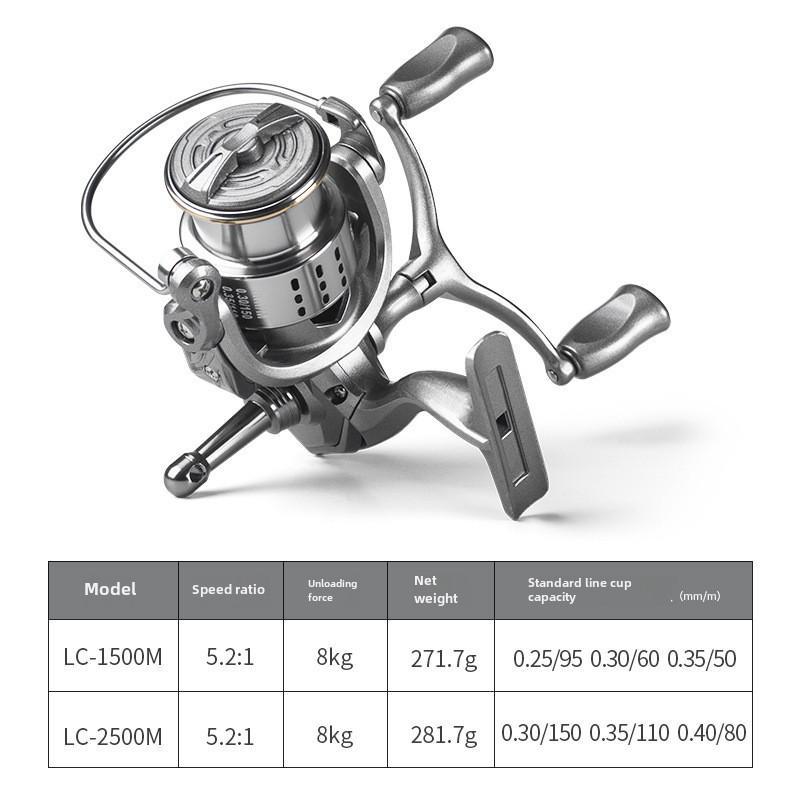 Chiren Kovový Mělká Cívka Rybářský Naviják pro Micro-Návnady Spinning a Golfovou Rybařinu