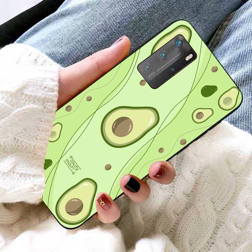 Cartoon Avocado Cute Phone Case For Huawei P 8 9 10 20 30 40 50 Pro Lite Psmart Honor 10 Lite 70 Mate 20lite
