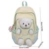 Cute Plush Bear Backpack Bear Doll Cute Schoolbag Cute Student School Bag  Outdoor Use