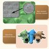 Plush Dog Toy Squeaky Interactive Soft Puppy Chew Toy Indestructible Stuffed Animal Dog Toy for Aggressive Chewers Teething Toy