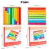 Children Montessori Math Toys Parish Color Cognitive Board Fractional Stick Arithmetic Learning Educational Toys for Children