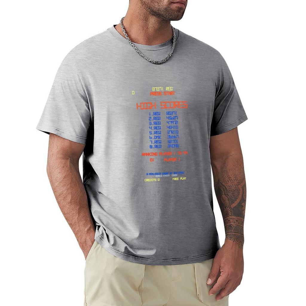 Dmk High Score : Night Of The Comet T-Shirt Vintage Graphic Tee Street Wear Mens Graphic T-Shirts Anime