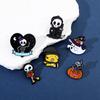 Funny Halloween Brooch Skull Cute Ghost Pumpkin Metal Badge Alloy Bag Pin