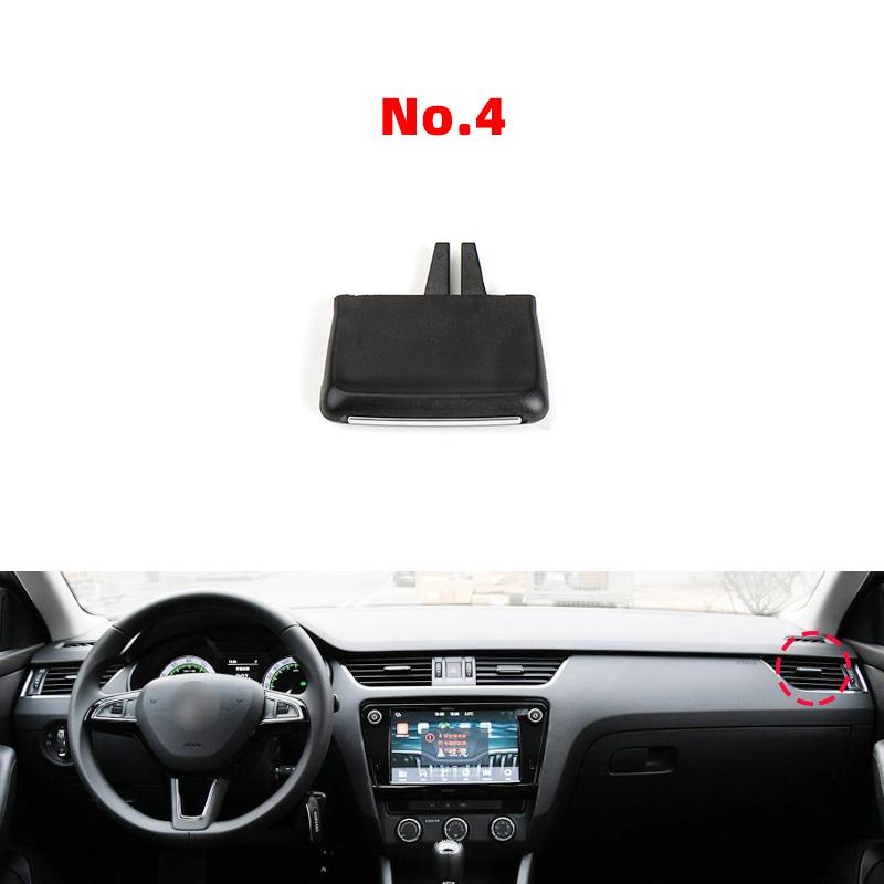 

New Adjustment Plectrum Knob Dash Air Vent Grill Pick Trim Silde Cilp For Skoda Octavia 3 MK3 A7 2018 2019 2020 2015 2016 2017