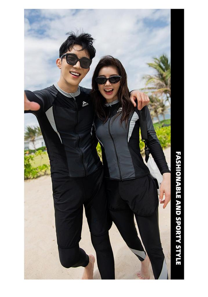 Damen Langarm-Neoprenanzug in Übergröße für Sonnenschutz & Schnorcheln - Unisex Quallenanzug