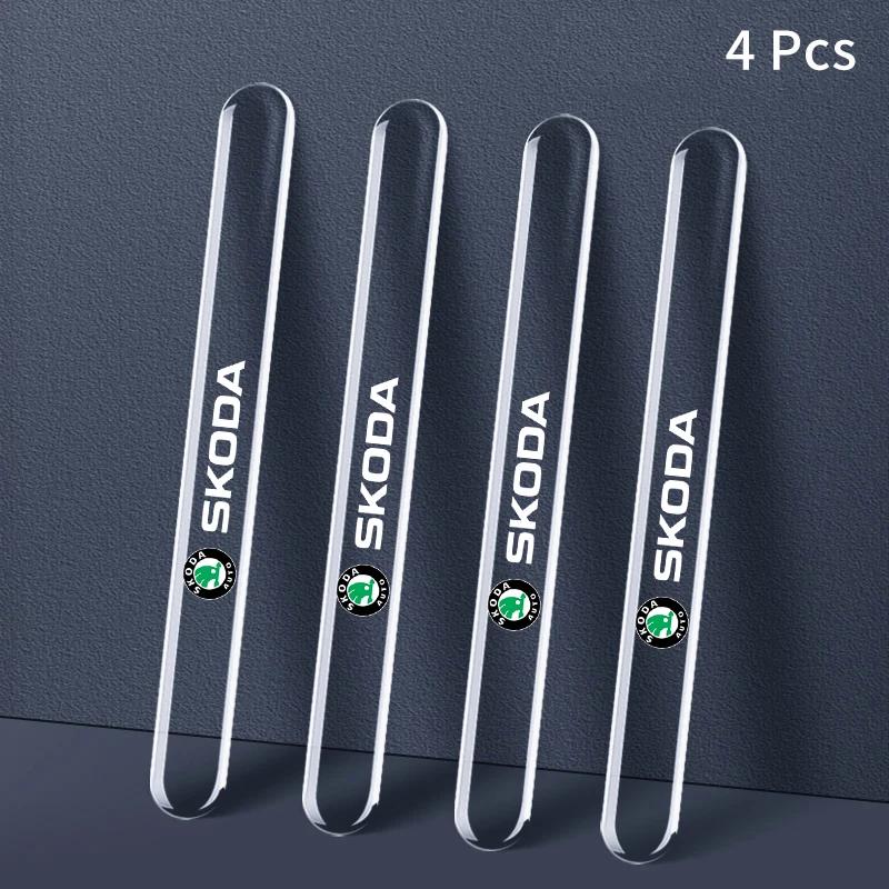 

Car Sticker Car Door Handle Anti-scratch Transparent Sticker For Skoda Fabia Superb Yeti Octavia Rapid Kodiaq Mk3 A4 A6 A7 2 3 A