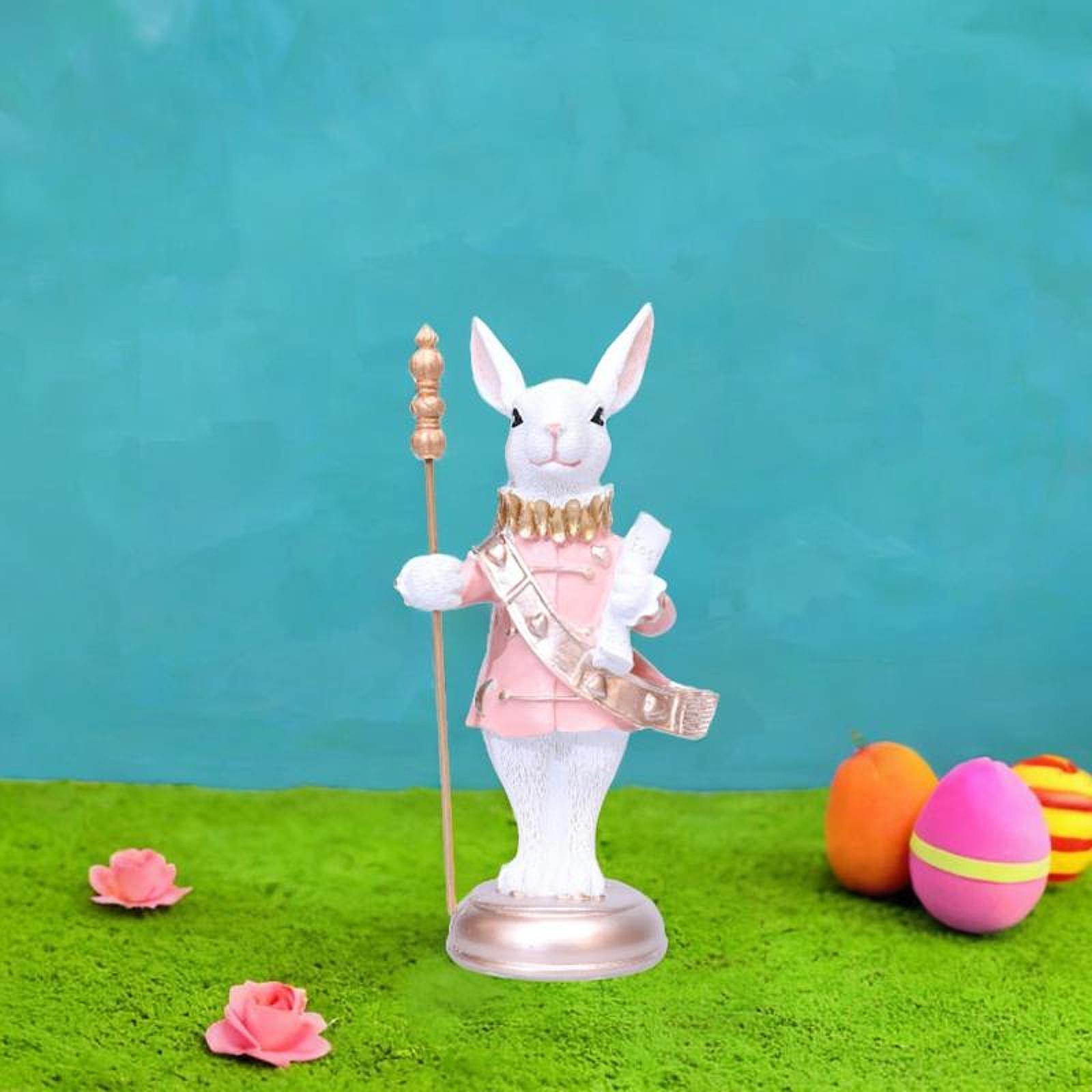 

Фигурка пасхального кролика, скульптура животного, коллекционное милое украшение, настольное украшение для Take Scepter