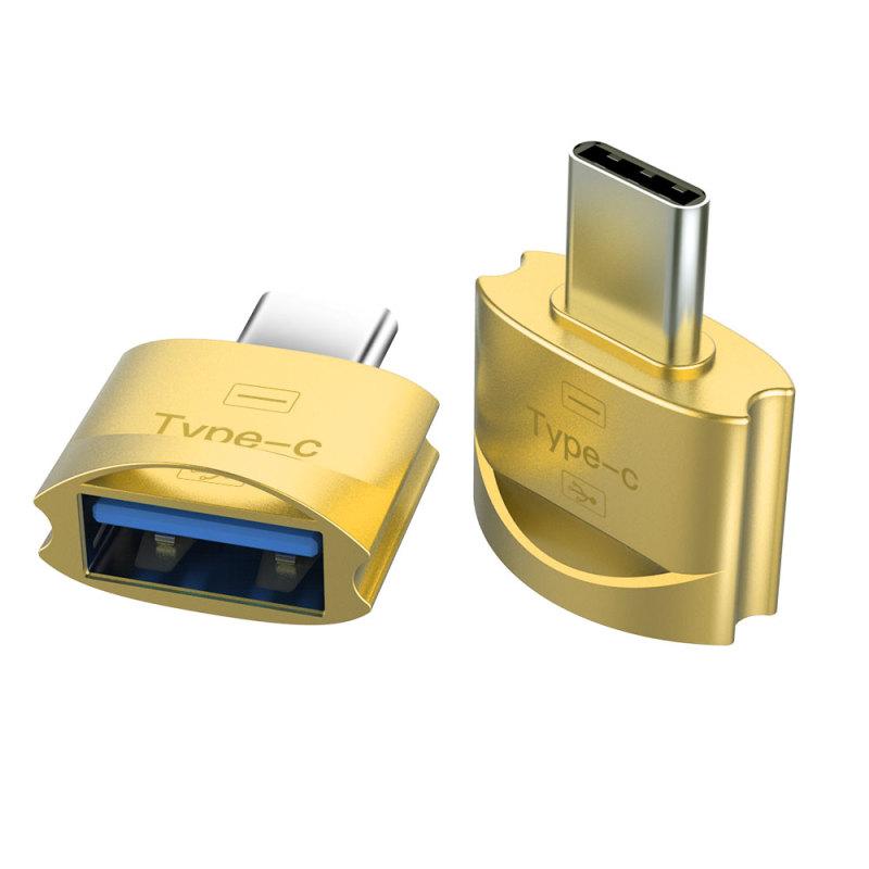 Metal USB 3.1 Type C Male To USB 2.0 A Female OTG Data Adapter Type C OTG Adapter