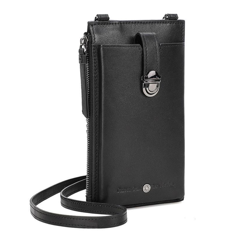 Fashionable Casual Women s Single Shoulder Crossbody Bag Top Layer Cowhide Phone Cross 11x3x19