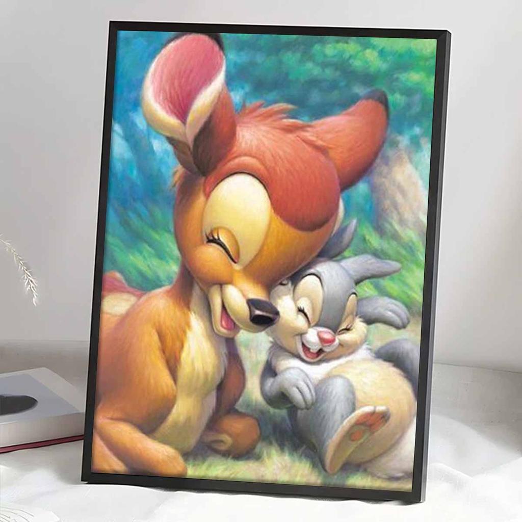 DIY Diamond Painting Bambi The Fawn Cross Stitch Kit Mosaic Art Diamond Painting Full Circle Diamond Home Decoration