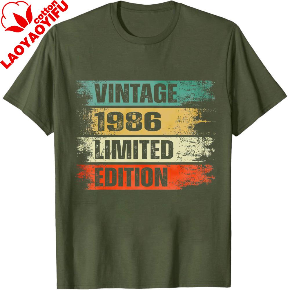 Maglietta Intage 1986 Regalo per 38° Compleanno per Uomini Donne Retro 1986 40° Compleanno Edizione Limitata T-shirt Grafiche Abbigliamento Uomo