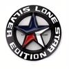 3D Metal Lonestar Car Sticker Texas Pentagram Badge Suitable for Jeep - Silver Chrome Finish ALN1